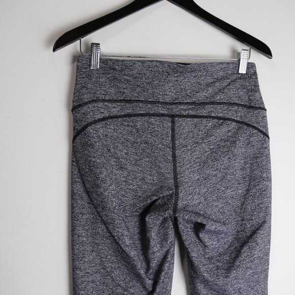 Lululemon Out To Lunge Untight Tight Heathered Black Legging Pants Size 8 - Picture 6 of 7